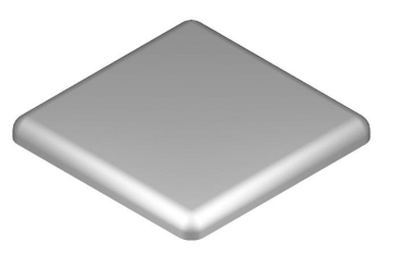 Zaślepka 8 30x30 szara | ALCOM