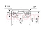 Profil aluminiowy konstrukcyjny 40x16 eco [8]