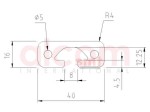 Profil aluminiowy konstrukcyjny 40x16 [8]