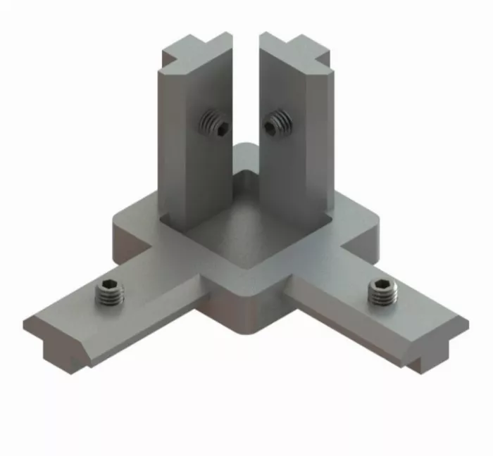 Łącznik narożny 3D 20x20 B Typ rowek 6