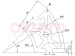 Profil aluminiowy konstrukcyjny R40/80-45° ciężki [8]