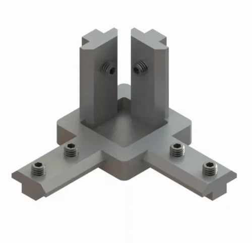 Łącznik narożny węzłowy 30x30 3D rowek 8