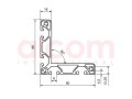 Profil aluminiowy konstrukcyjny W 80x80 E [8]