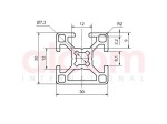 Profil aluminiowy konstrukcyjny B 30x30 1N [8]