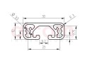 Profil aluminiowy konstrukcyjny 30x12 lekki [6]