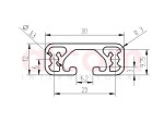 Profil aluminiowy konstrukcyjny 30x12 lekki [6]