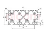 Profil aluminiowy konstrukcyjny 120x60 lekki [6]