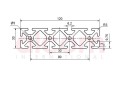 Profil aluminiowy konstrukcyjny 120x30 ciężki [6]