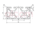 Profil aluminiowy konstrukcyjny 60x30 3N90° [6]