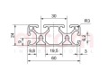 Profil aluminiowy konstrukcyjny 60x24 lekki [6]