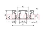 Profil aluminiowy konstrukcyjny 60x24 lekki [6]