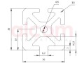 Profil aluminiowy konstrukcyjny 30x30 ciężki [6]