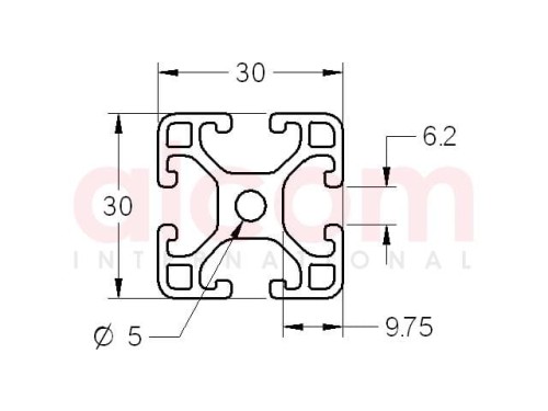 Profil 6 30x30 lekki