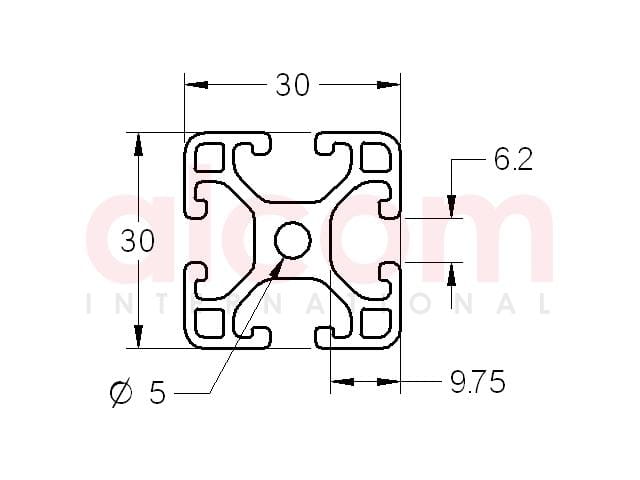 Profil 6 30x30 lekki