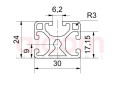 Profil aluminiowy konstrukcyjny 30x24 lekki [6]