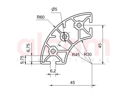Profil 6 R30x60-90 lekki