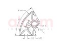 Profil aluminiowy konstrukcyjny R30x60 60° [6]