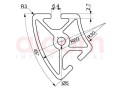 Profil aluminiowy konstrukcyjny R30x60-45° lekki [6]