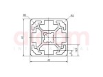 Profil aluminiowy konstrukcyjny 40x40 4N [10]