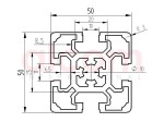Profil aluminiowy konstrukcyjny 50x50 [10]
