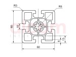 Profil aluminiowy konstrukcyjny 60x60 ciężki [10]