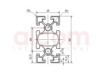 Profil aluminiowy konstrukcyjny 45x90 lekki [10]
