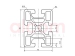 Profil aluminiowy konstrukcyjny 45x60 ciężki [10]