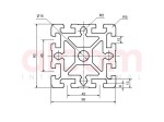 Profil aluminiowy konstrukcyjny 90x90 ciężki [10]