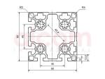 Profil aluminiowy konstrukcyjny 90x90 4N90 lekki [10]