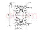 Profil aluminiowy konstrukcyjny 90x180 ciężki [10]