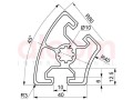 Profil aluminiowy konstrukcyjny R40-45 [10]